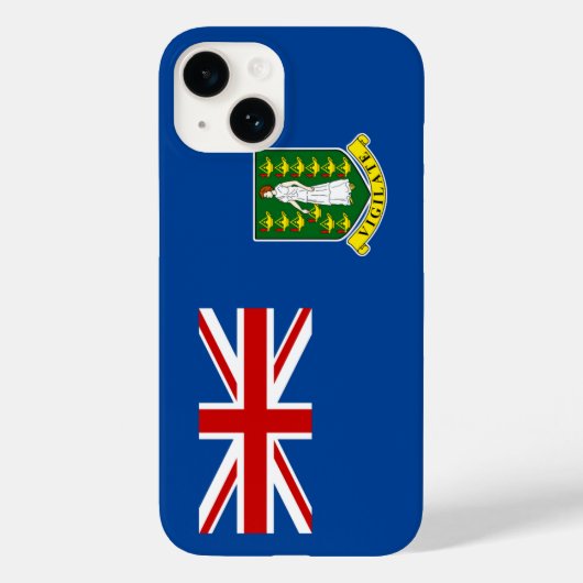 De vlag van de Britse Maagdeneilanden Case-Mate iPhone Case (Achterkant)