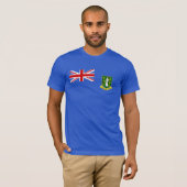 De vlag van de Britse Maagdeneilanden T-shirt (Voorkant volledig)
