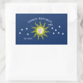 De vlag van de Conch Republic Rechthoekige Sticker (Tas)