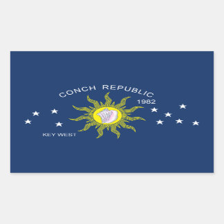 De vlag van de Conch Republic Rechthoekige Sticker