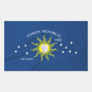 De vlag van de Conch Republic Rechthoekige Sticker