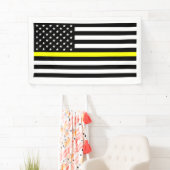 De vlag van de dunne goudlijn spandoek (Insitu)