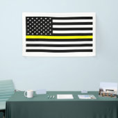 De vlag van de dunne goudlijn spandoek (Beurs)