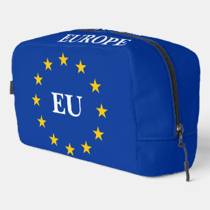 De vlag van de Europese Unie douane toilettas Toilettasje