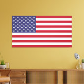 De vlag van de grote Verenigde Staten van Amerika Canvas Afdruk (Insitu (Woonkamer))