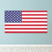 De vlag van de grote Verenigde Staten van Amerika Canvas Afdruk (Insitu (Houten vloer))