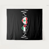 De vlag van de Palestijnse Eenheid in Libanon. Wandkleed (Voorkant (horizontaal))