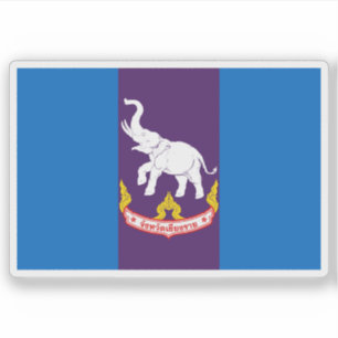De vlag van de provincie Chiang Rai in Thailand Sticker