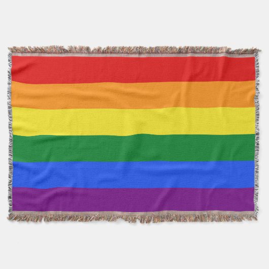 De vlag van de regenboogpride deken (Voorkant)
