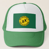 De vlag van de staat Jefferson Trucker Pet (Voorkant)