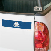 de vlag van de staat Louisiana Bumpersticker (Op Truck)