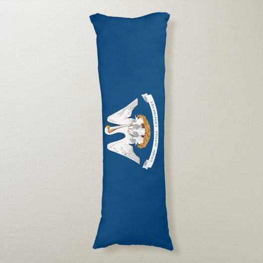 de vlag van de staat Louisiana Lichaamskussen (Voorkant Verticaal)