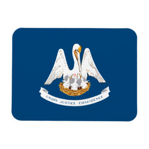 de vlag van de staat Louisiana Magneet
