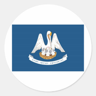 de vlag van de staat Louisiana Ronde Sticker