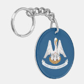 de vlag van de staat Louisiana Sleutelhanger (Voorkant Links)