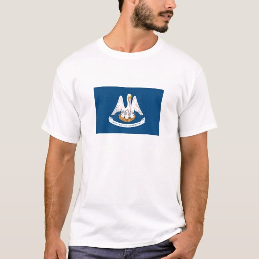 de vlag van de staat Louisiana T-shirt (Voorkant)