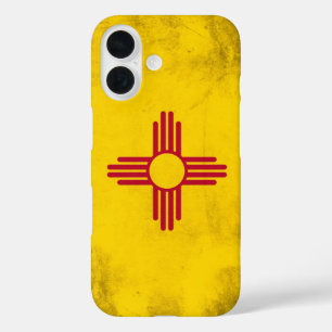 De vlag van de staat New Mexico - Zia Sun iPhone 16 Hoesje
