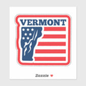 De vlag van de staat Retro Vermont Sticker (Vel)