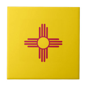De Vlag van de Staat van New Mexico Tegeltje