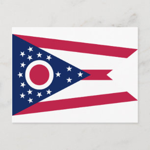 De Vlag van de Staat van Ohio Briefkaart