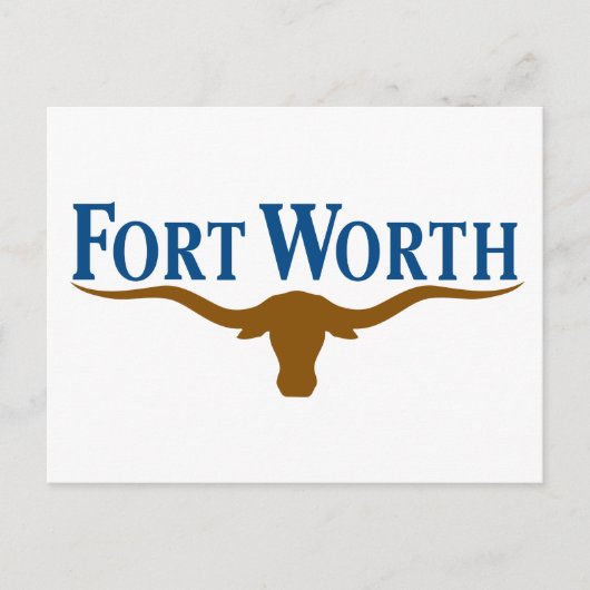 De vlag van de stad Fort Worth (Texas) Briefkaart (Voorkant)