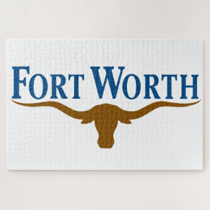 De vlag van de stad Fort Worth (Texas) Legpuzzel