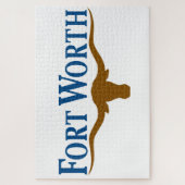 De vlag van de stad Fort Worth (Texas) Legpuzzel (Verticaal)