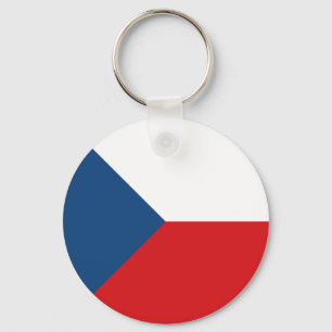 De Vlag van de Tsjechische Republiek Sleutelhanger