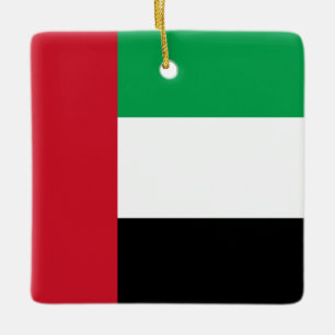 De vlag van de Verenigde Arabische Emiraten Keramisch Ornament