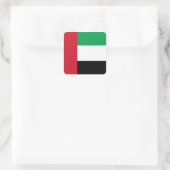 De vlag van de Verenigde Arabische Emiraten Vierkante Sticker (Tas)