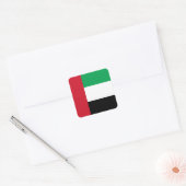 De vlag van de Verenigde Arabische Emiraten Vierkante Sticker (Envelop)