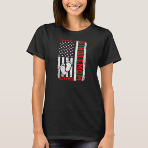 De vlag van de Verenigde Staten promoot bij Single T-shirt