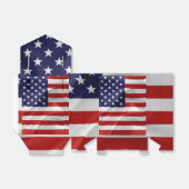 De vlag van de Verenigde Staten van Amerika Bedankdoosjes (Uitgevouwen)