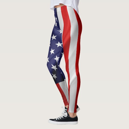 De vlag van de Verenigde Staten van Amerika Leggings (Links)