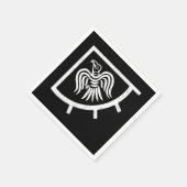 De vlag van de Vikings Raven Banner Servetten (Hoek)