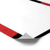 De vlag van de VS hoogste student van de maand kla Poster (Hoek)