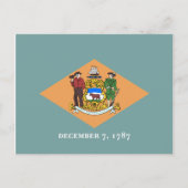 De vlag van Delaware Briefkaart (Voorkant)