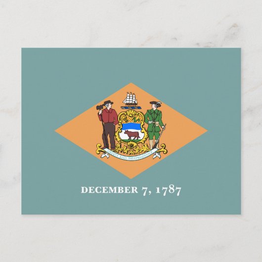 De vlag van Delaware Briefkaart (Voorkant)