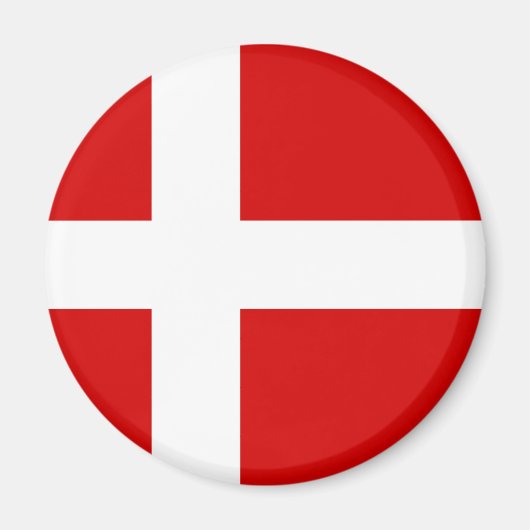 De vlag van Denemarken Magneet (Voorkant)