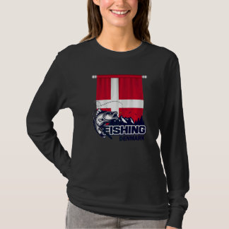 De vlag van Denemarken Vist in Denemarken T-shirt