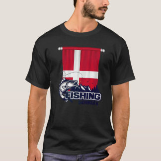 De vlag van Denemarken Vist in Denemarken T-shirt