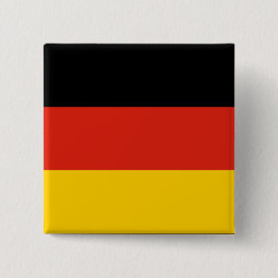De Vlag van Duitsland Vierkante Button 5,1 Cm