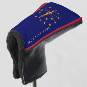 De vlag van een gepersonaliseerde Jouw tekst India Golfheadcover
