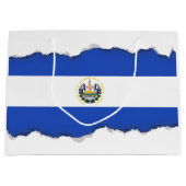 De vlag van El Salvador Large Cadeauzakje (Voorkant)
