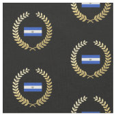 De vlag van El Salvador Stof (Close Up)