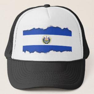 De vlag van El Salvador Trucker Pet