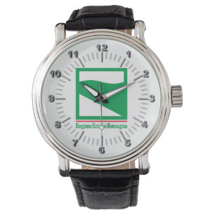 De vlag van Emilia Romagna (Italië) Horloge