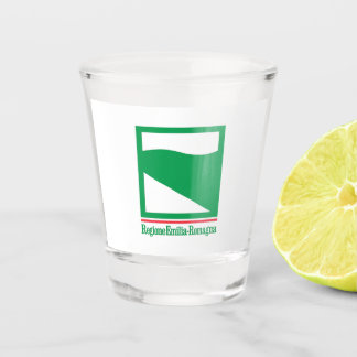 De vlag van Emilia Romagna (Italië) Shot Glas