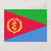 De vlag van Eritrea Briefkaart (Voorkant)