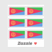 De vlag van Eritrea - een collectie Sticker (Vel)